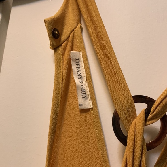 Tiffany & Grey yellow midi dress - Picture 3 of 3